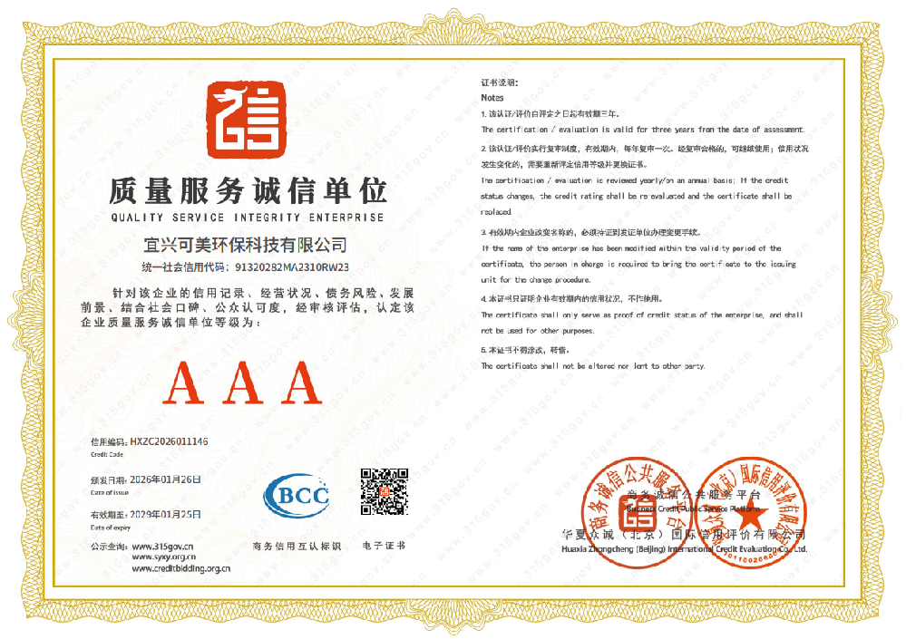 質(zhì)量服務(wù)誠信單位